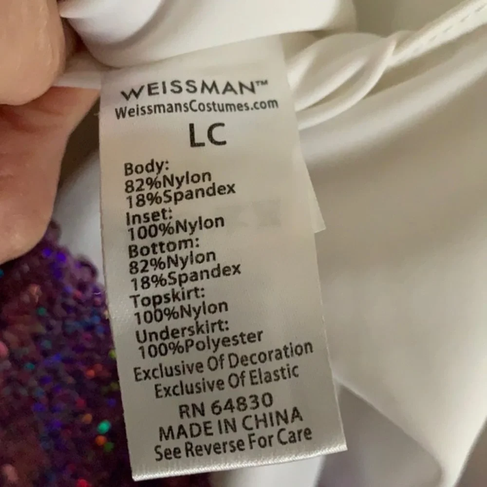 Weissman Dance Costume Size LC (14) Pre owned